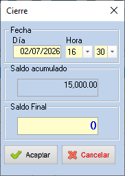 CajaCierre
