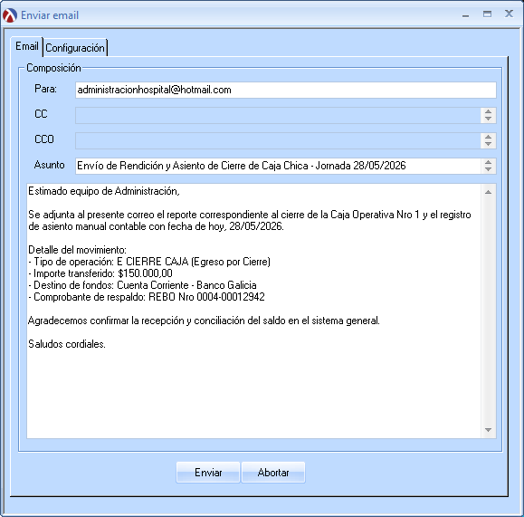 ConfiguracionMensajeriaMail