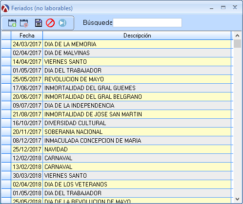 FeriadosInstitucionales